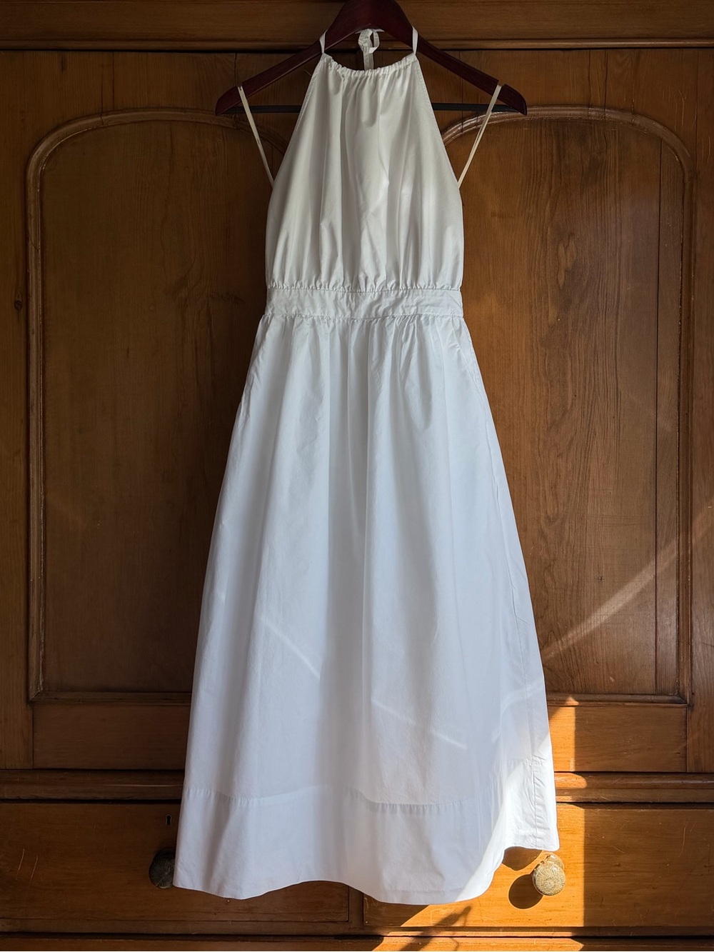 Wilfred White Halter Midi Dress